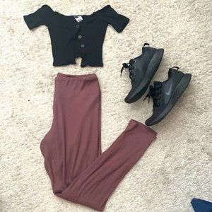 Mauve - purple pants / leggings